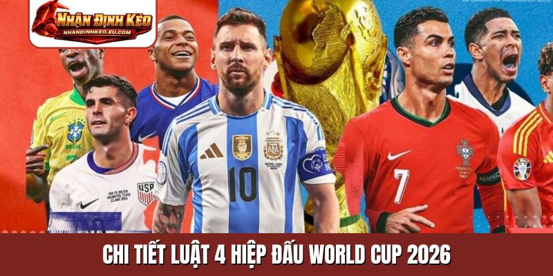 Chi tiết luật 4 hiệp đấu World Cup 2026