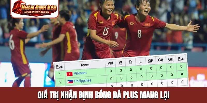 Giá trị nhận định bóng đá Plus mang lại